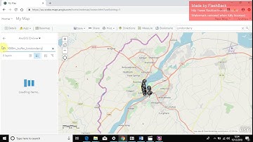 How to add a buffer to Arc GIS Online