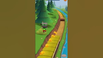 Talking Tom Gold Run Super Splash Tom Chasing Rakoon Boss In Ginger