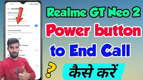 Realme GT Neo 2 mein Power button to end call kaise kare | Realme GT Neo 2 press Power to end call