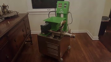 Soap Plodder, Soap Extruder - Extruding "G" shape