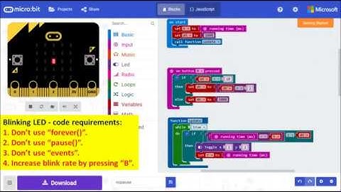 The BBC micro:bit - BLINKING LED 2.0
