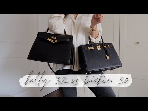 HERMES KELLY 28 VS. BIRKIN 30 COMPARISON + MOD SHOTS🐎TOGO VS