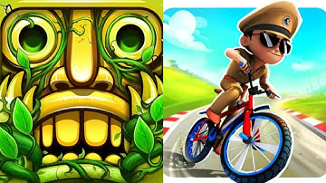 Temple Run 2 VS Little Singham Cycle Race Game 2025 Gameplay Android, ios