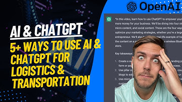 ChatGPT Marketing for Logistics & Transportation