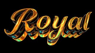 Royal Golden Flyer Text Template for Cinema 4D  - Texto Editable Cinema 4D