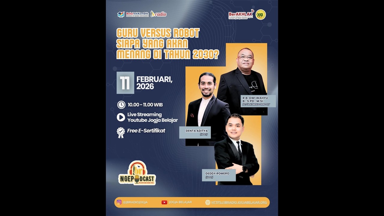 JBR NGEPODCAST | SIAPA YANG AKAN MENANG DI TAHUN 2030 NANTI? GURU ATAU ROBOT?