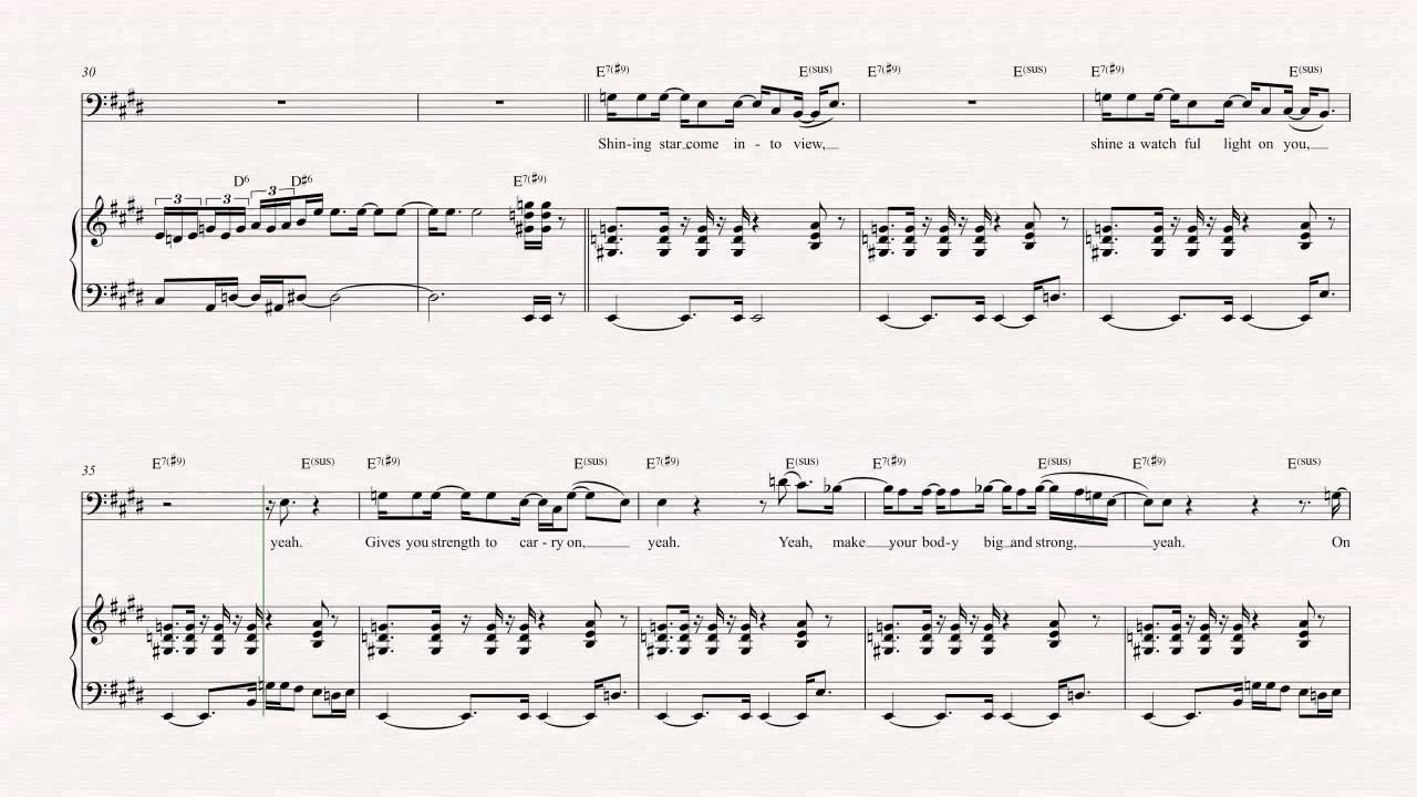 bass shining star earth wind fire sheet music sheet music player online