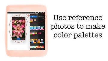 How to make a color palette from a reference photo - Procreate