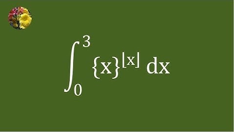 A beautiful definite integral combining floor and fractional part functions