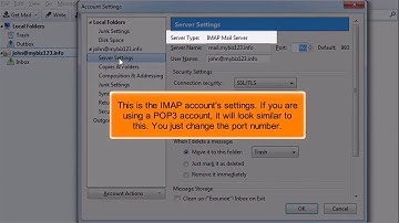 Thunderbird: How to Configure Custom Ports