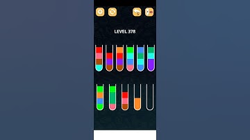 COLOR SORT PUZZLE LEVEL 378