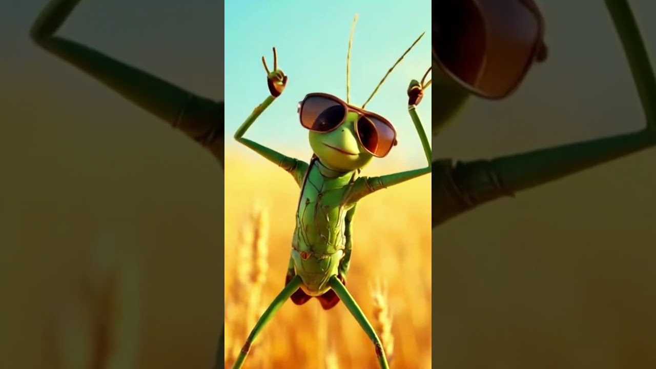 Dancing Grasshopper | Funny Bug Dance Moves in the Wild 