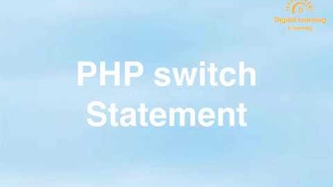 14 PHP switch Statement | Online Training Download app from below link