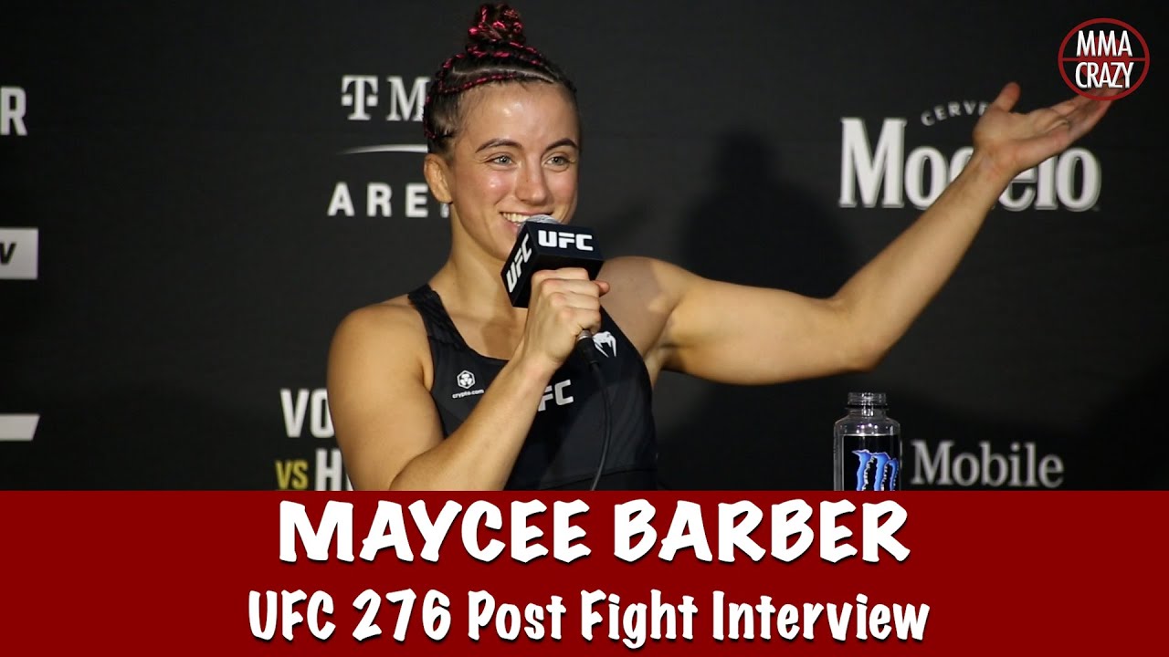 Maycee Barber believes she can beat Valentina Shevchenko, talks win over Jessica Eye at UFC 276