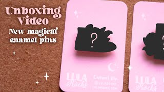 ASMR Enamel Pin Collection Unboxing | Relaxing No-Talking Sounds