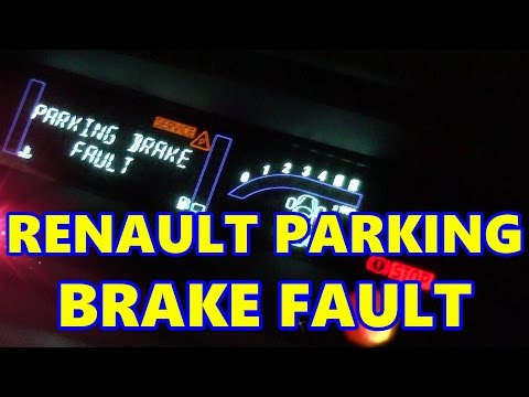 Renault Scenic Electronic Parking Brake Fault, Handbrake, E-Brake