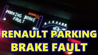 Renault Scenic Electronic Parking Brake Fault, Handbrake, EBrake