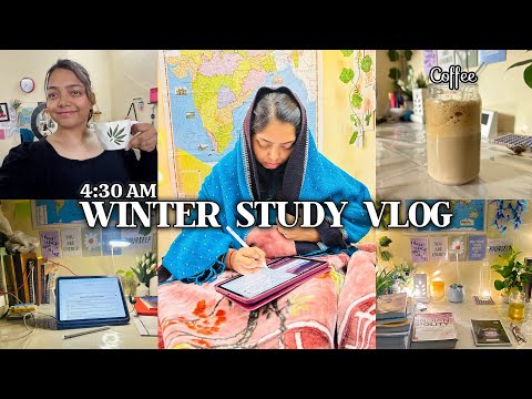 I Woke Up at 4:30 AM for UPSC Preparation in Delhi winter 😭 | UPSC Aspirants life 🔥| study vlog