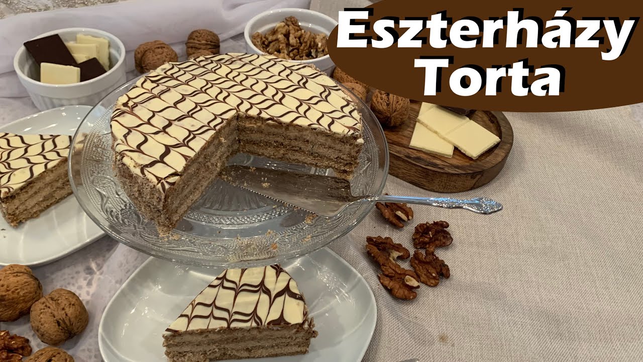 Eszterházy Torta Cukor, és Liszt nélkül, Gluténmentesen | HagymaLekvár