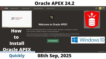 How to Install Oracle APEX 24.2 | DB 21c Pluggable | Windows 10 | Omar Baig | Quickly