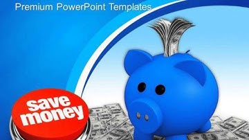 save money in piggy bank profit business powerpoint templates and powerpoint themes 0812 presentatio