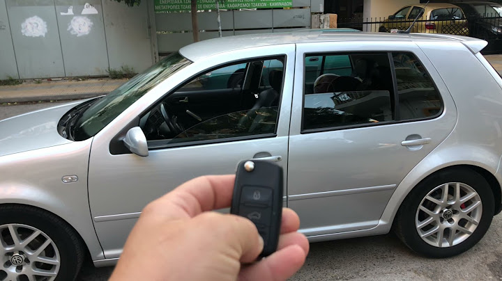 VW Golf 4 Remote Windows Open and Close