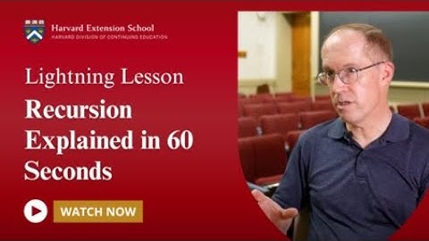 Lightning Lesson | Recursion Explained in 60 Seconds