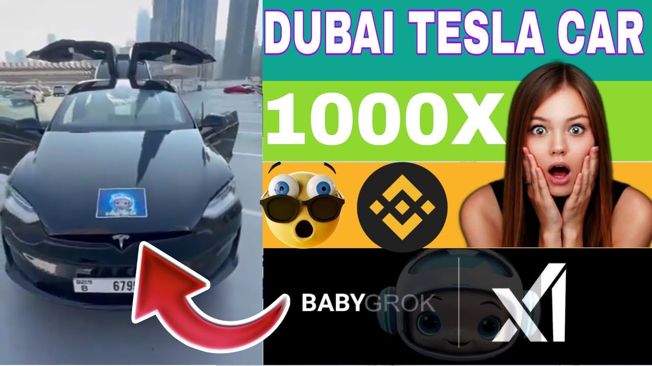 BABYGROK TOKEN DUBAI TESLA CAR EVENT 🔥 
