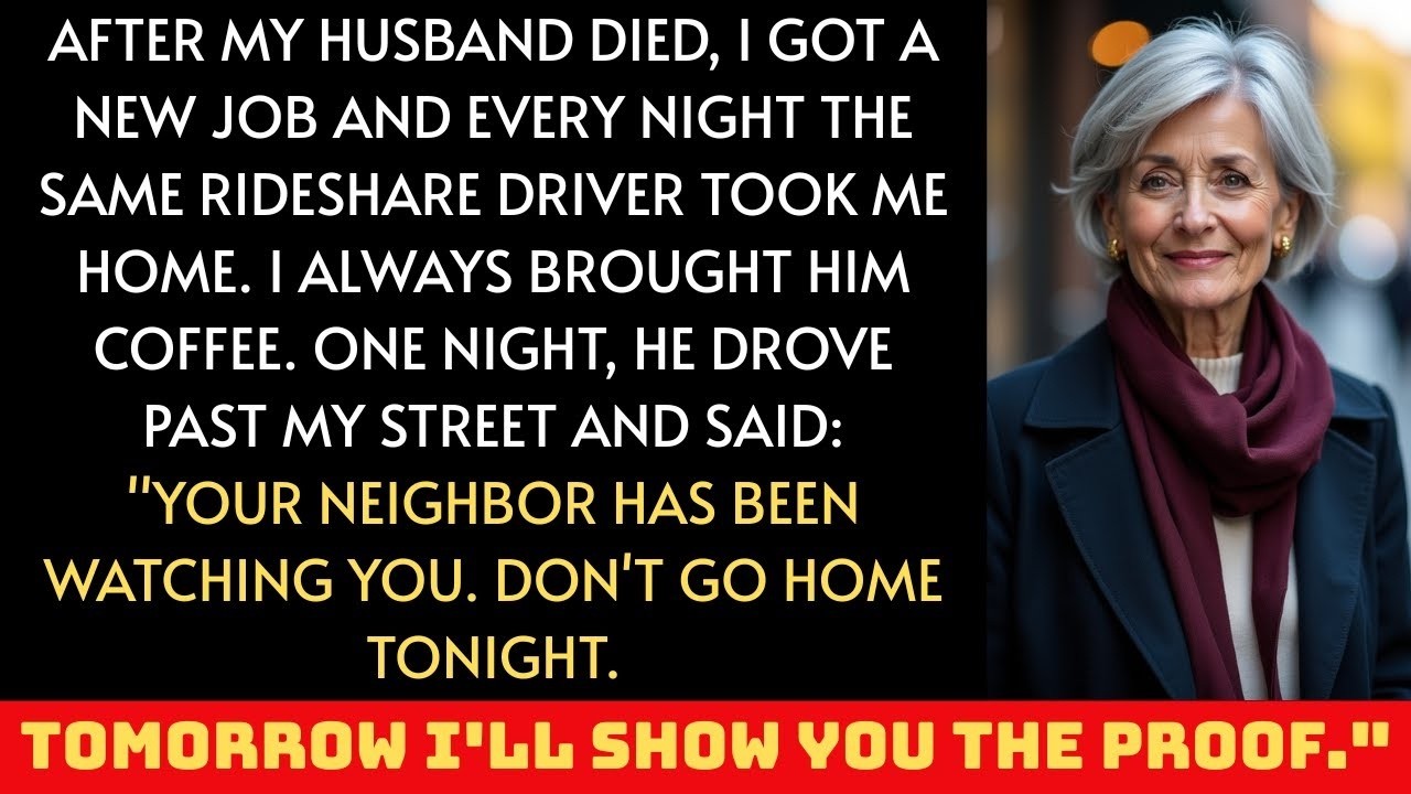 I gave my rideshare driver coffee every night. One night he drove past my house and said, 