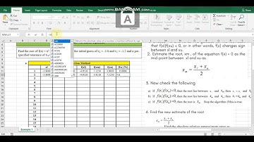 Bisection Method - Non Linear Equation