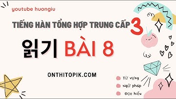 #huongiu​ Tiếng Hàn Tổng hợp Trung cấp 3 | Đọc hiểu chi tiết | 읽기 Bài 8 실수