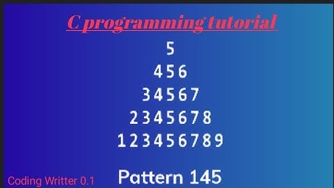 Best pattern tutorial video in C programming tutorial ll 💯🧠#coding #short #youtubeshorts