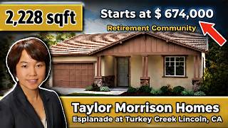 Taylor Morrison  55  Community,  2228 sqft | Esplanade at Turkey Creek, Lincoln, Starts at $674,999