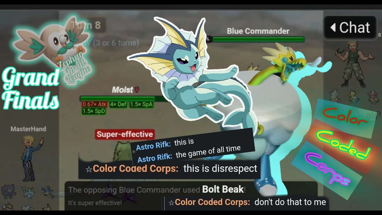 Vaporeon Knocks the Snot Out Of Dracozolt Beak!!! Vs Cavern || GRAND FINALS || ZDL Low Tiers