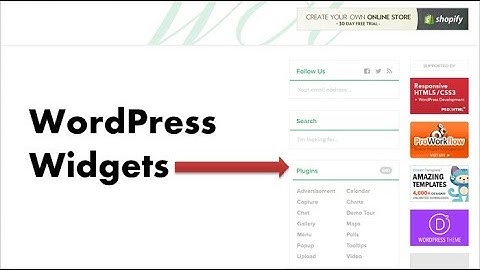 Bài 32: Tạo mới và Quản lý widget trong Website WordPress