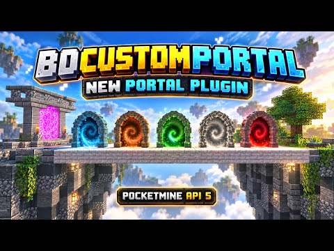 NEW BDCustomPortal Plugin | Hypixel-Style Portals for PocketMine-MP API 5 🔥