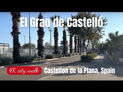 4K Walking In El Grao De Castelló The Beach Of Castellón De La Plana 