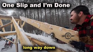 Winter Knocked Me Down But it Didnt Knock Me Out (Yet) | Sawmill Shed Build Ep. 22