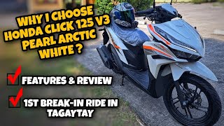 Honda Click 125 V3 Pearl Arctic White Review | BoyByaheroz Motovlogz