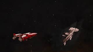 Выход флотоносца из гиперпространства / Сarrier exits hyperspace (Elite Dangerous)