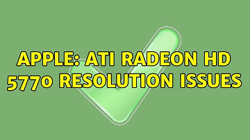 Apple: ATI Radeon HD 5770 resolution issues