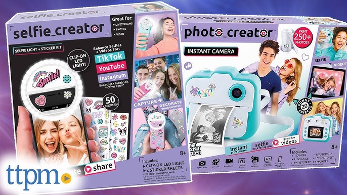 Canal Toys - Photo Creator, Selfie and Video Instant Printing Camera -  Thermal Paper for 250 Photos - LCD Display - from Age 8 - CLK 001