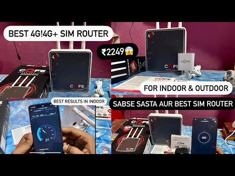 Best 4G u0026 4G+ Sim Router for village for high speed internet ?! Sabse Satsa Sim Router