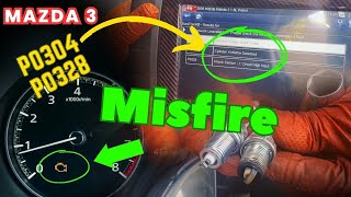 Mazda 3 Misfire Diagnosis and Spark Plug Replacement | DIY Guide 2023 🔧🔥👌#mazda3  #misfire
