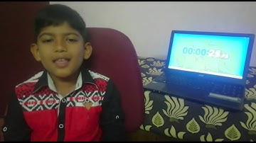 FASTEST TO RECITE PERIODIC TABLE WITHOUT READING