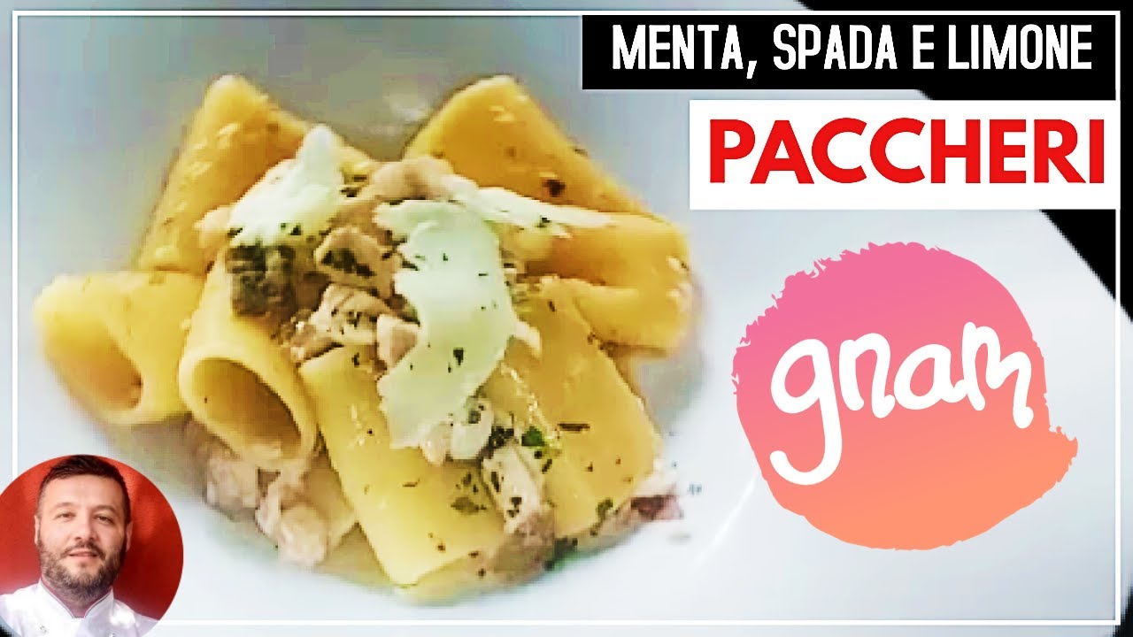 Paccheri with Mint, Swordfish, and Lemon
