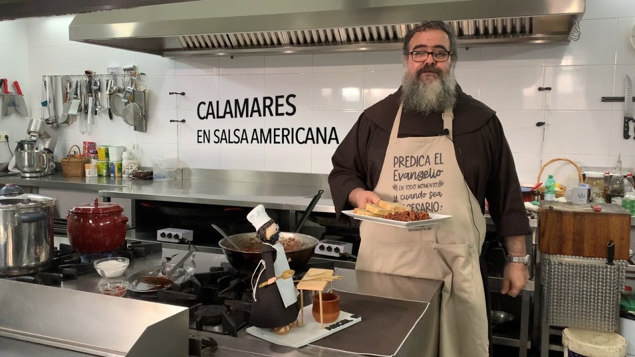 Calamares en Salsa Americana. Cocina franciscana. Monasterio Santo Espíritu del Monte. Valencia