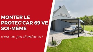 Montage du Protec'car 69 en pose façade