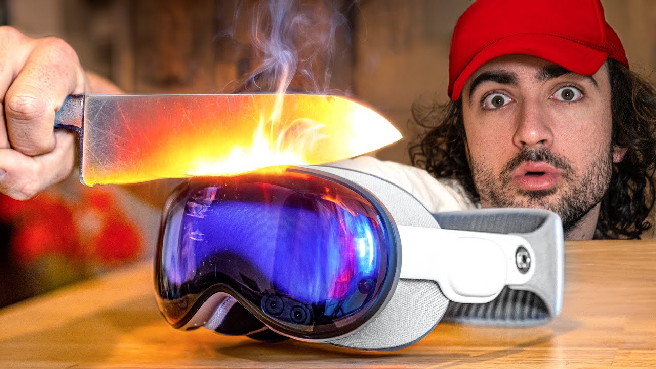 Apple Vision Pro против ножа 1000 градусов