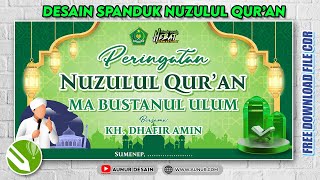 Desain Spanduk Pengajian Memperingati Nuzulul Quran 2025